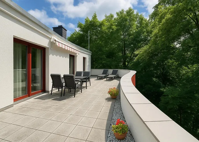 Daire Penthouse Am Goethepark - & *